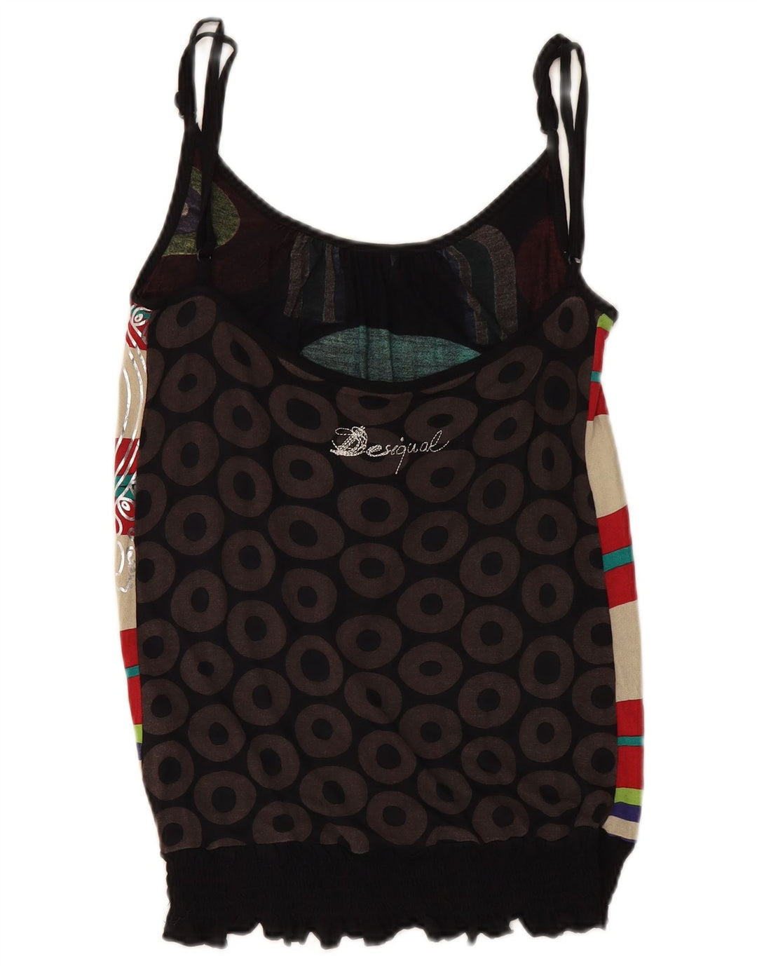 DESIGUAL Damen Cami Top UK 12 Medium Mehrfarbig Geometrisch