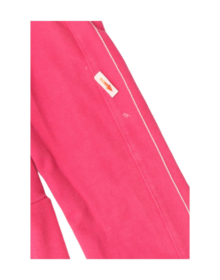 Nike Damen Zip Hoodie Pullover UK 10/12 Mittelrosa Baumwolle