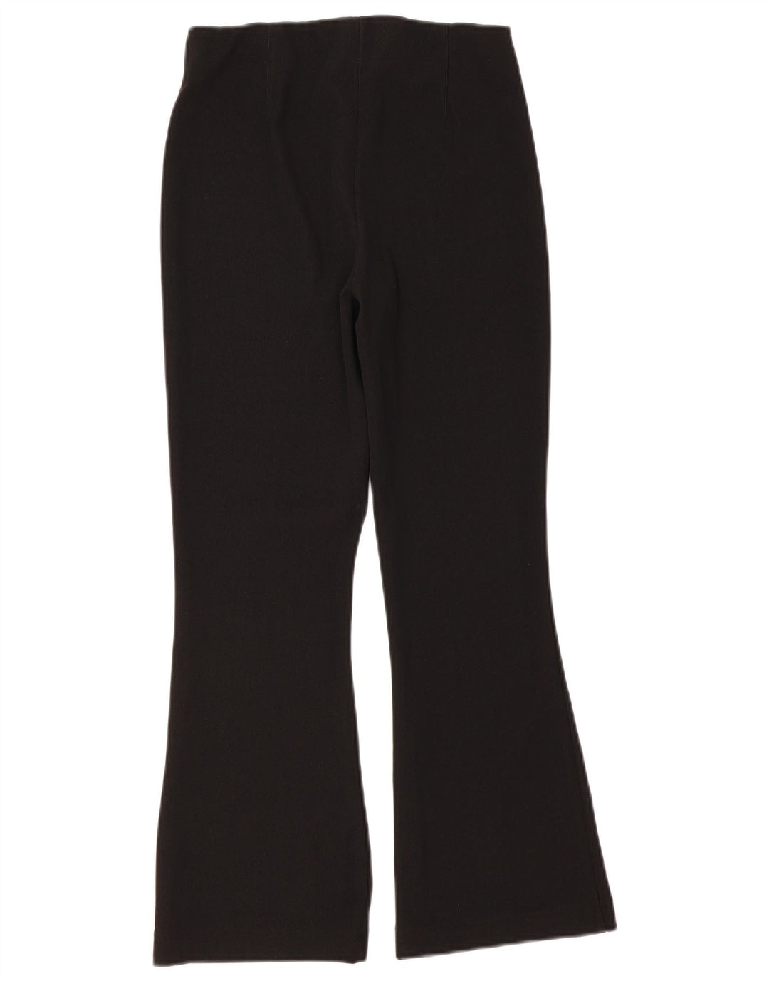 Zara Damen Flare Freizeithose, Größe L, W32, L26, Schwarz, Polyester