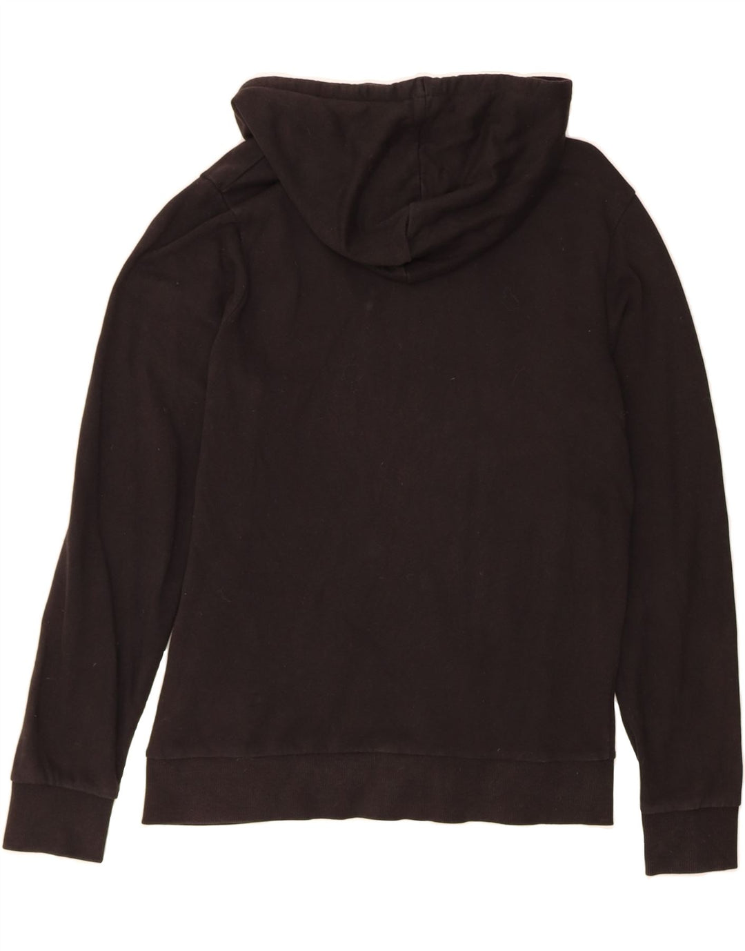 JACK & JONES Mens Zip Hoodie Sweater Small Black Cotton Vintage Jack & Jones and Second-Hand Jack & Jones from Messina Hembry 