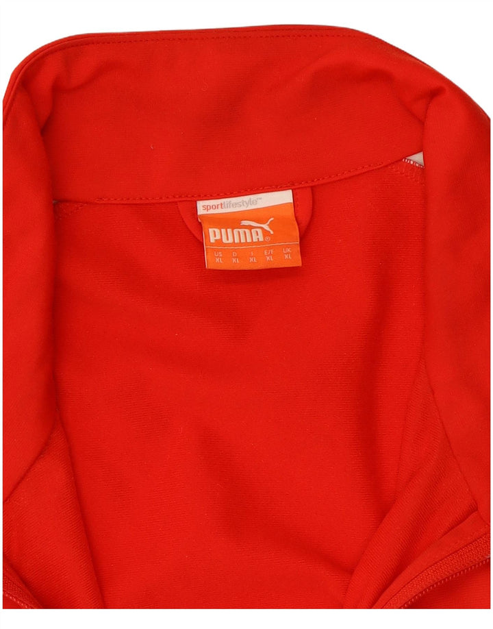 PUMA Mens Tracksuit Top Jacket XL Red Colourblock