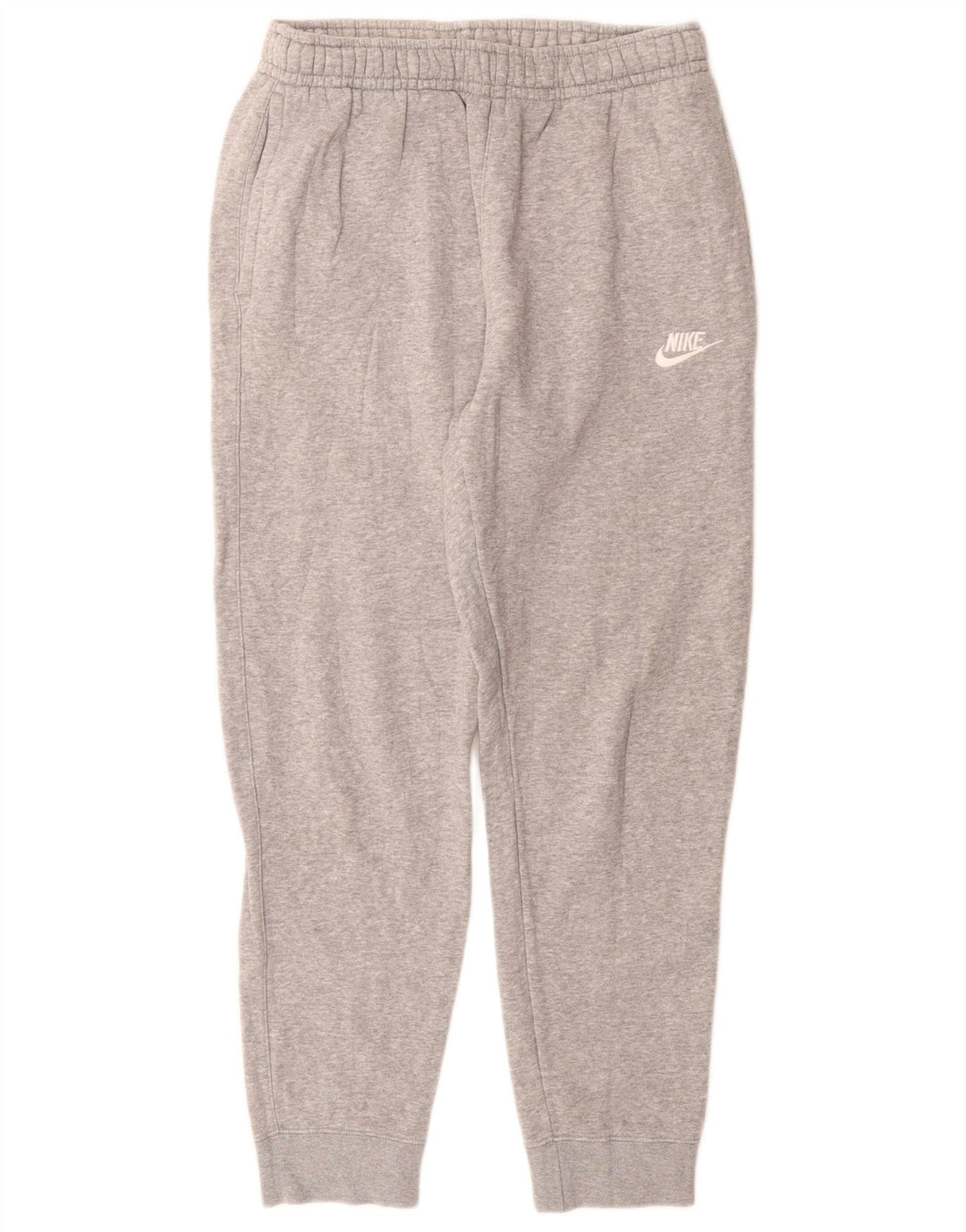 NIKE Mens Tracksuit Trousers Joggers Small Grey Flecked Cotton