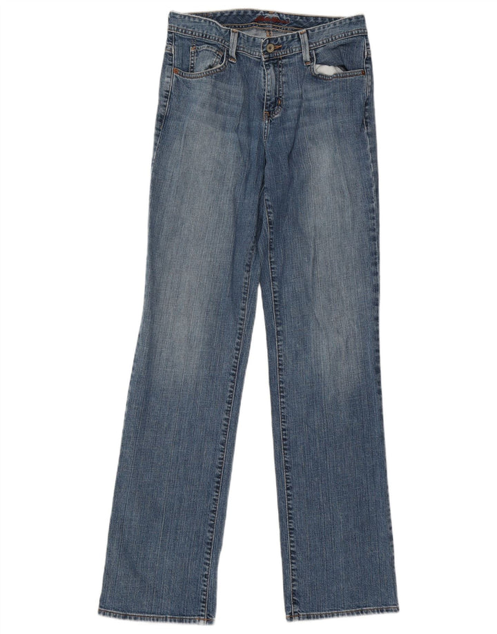 Eddie Bauer Damen Straight Jeans US 6 Medium W31 L34 Blaue Baumwolle