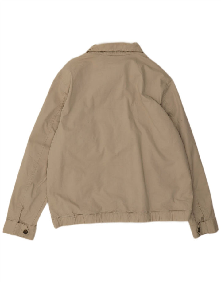 Marks & Spencer Herren Bomberjacke UK 44 2XL Beige Baumwolle