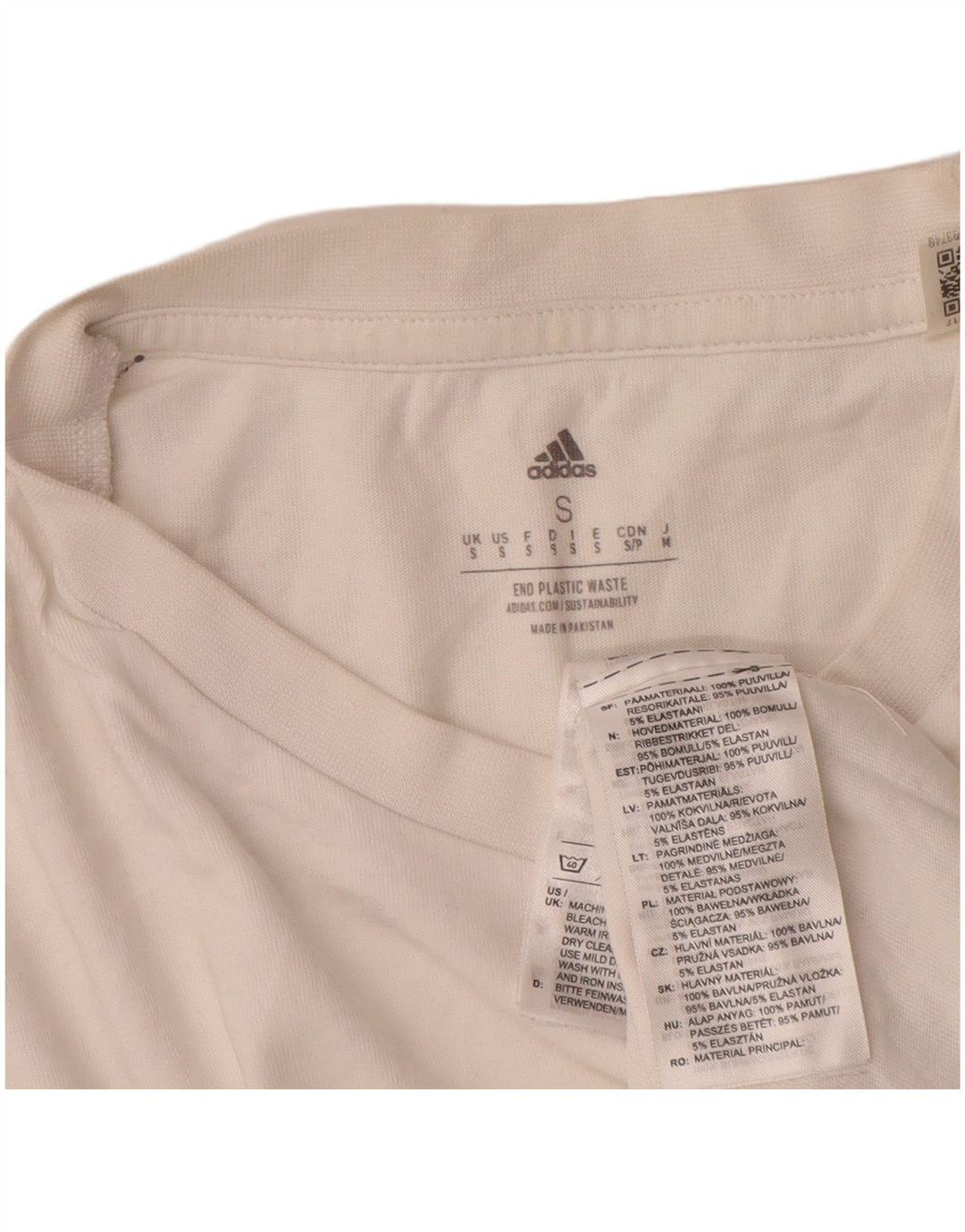 Adidas Herren Grafik T-Shirt Top Small Weiß Baumwolle