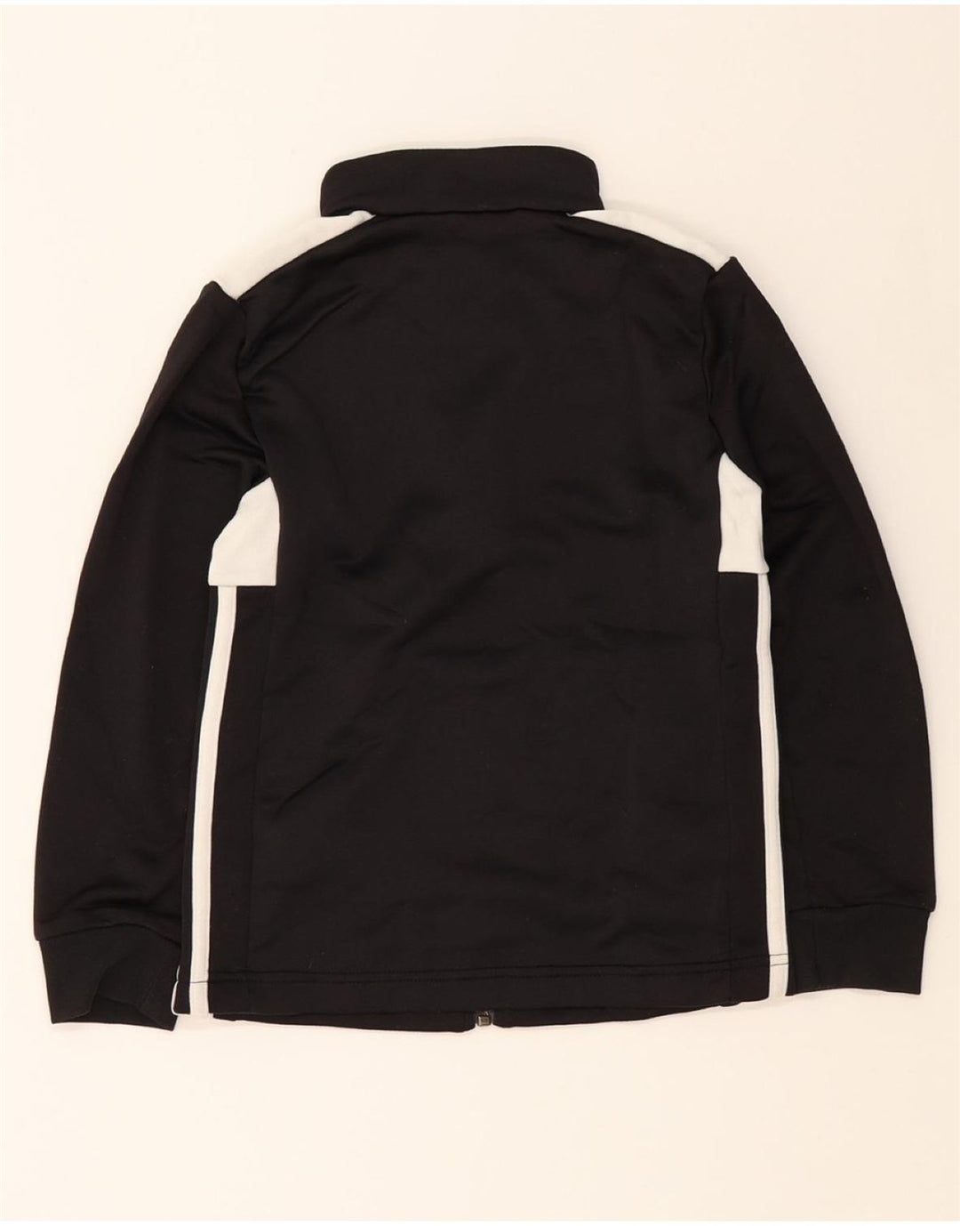 ADIDAS Boys Tracksuit Top Jacket 7-8 Years Black Colourblock Polyester Vintage Adidas and Second-Hand Adidas from Messina Hembry 