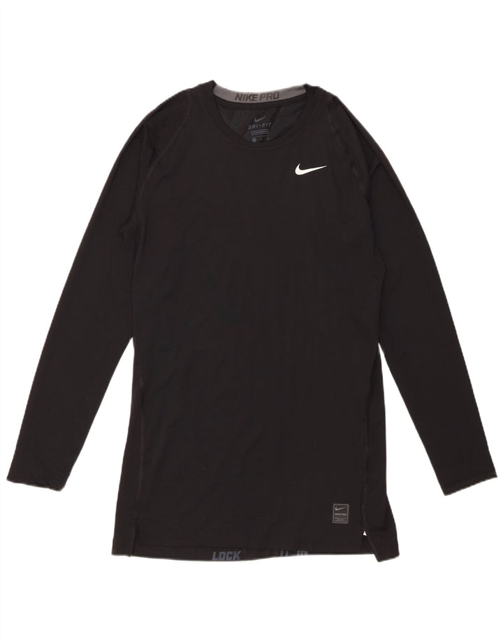 Nike Herren Dri Fit Top Langarm XL Schwarz Polyester