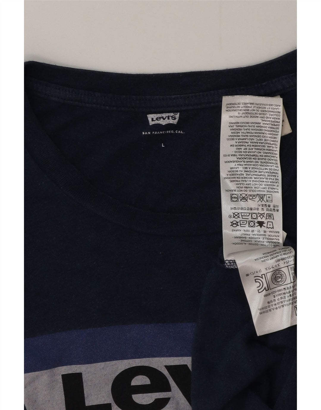 Levi's Herren-T-Shirt mit Grafik, groß, marineblau, Baumwolle