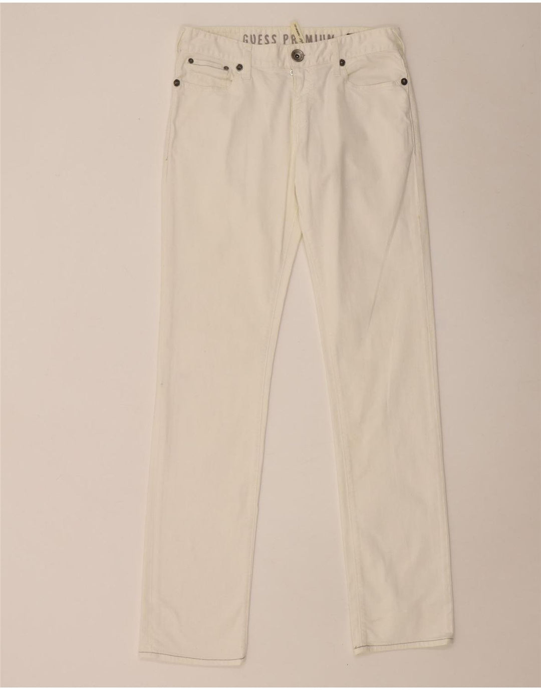Guess Damen Slim Jeans W30 L34 Weiß