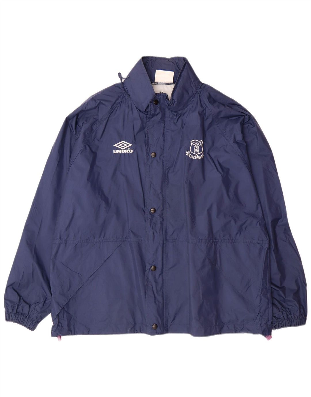 UMBRO Herren-Regenjacke mit Kapuze, lockere Passform, UK 38, mittleres Marineblau