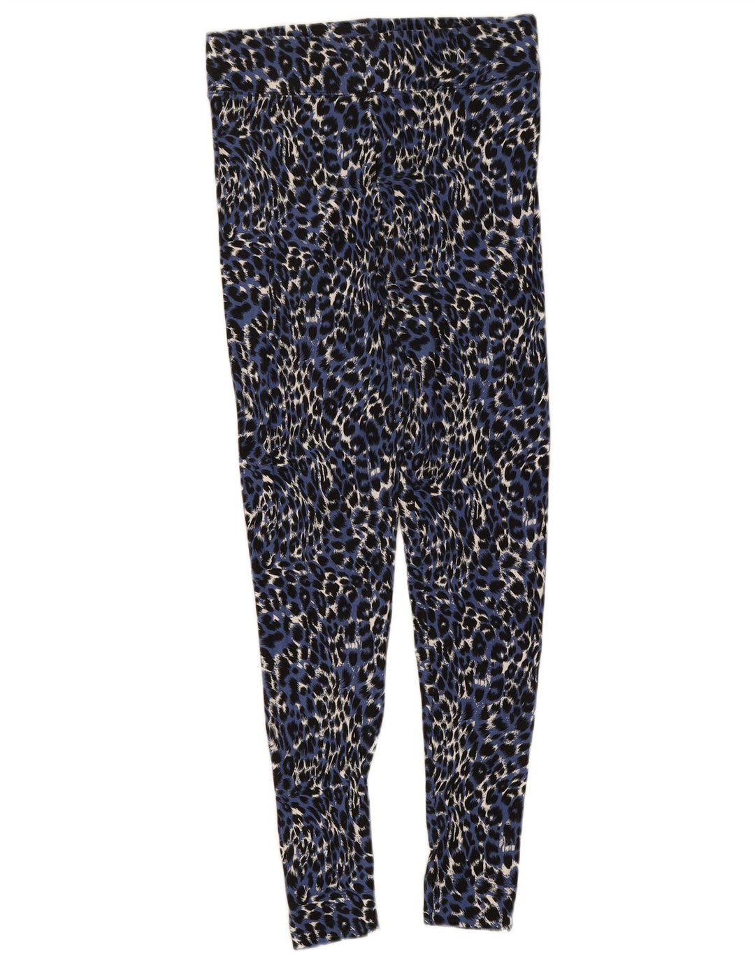 Marks & Spencer Damen Leggings UK 10 Kleine blaue Viskose mit Tiermuster