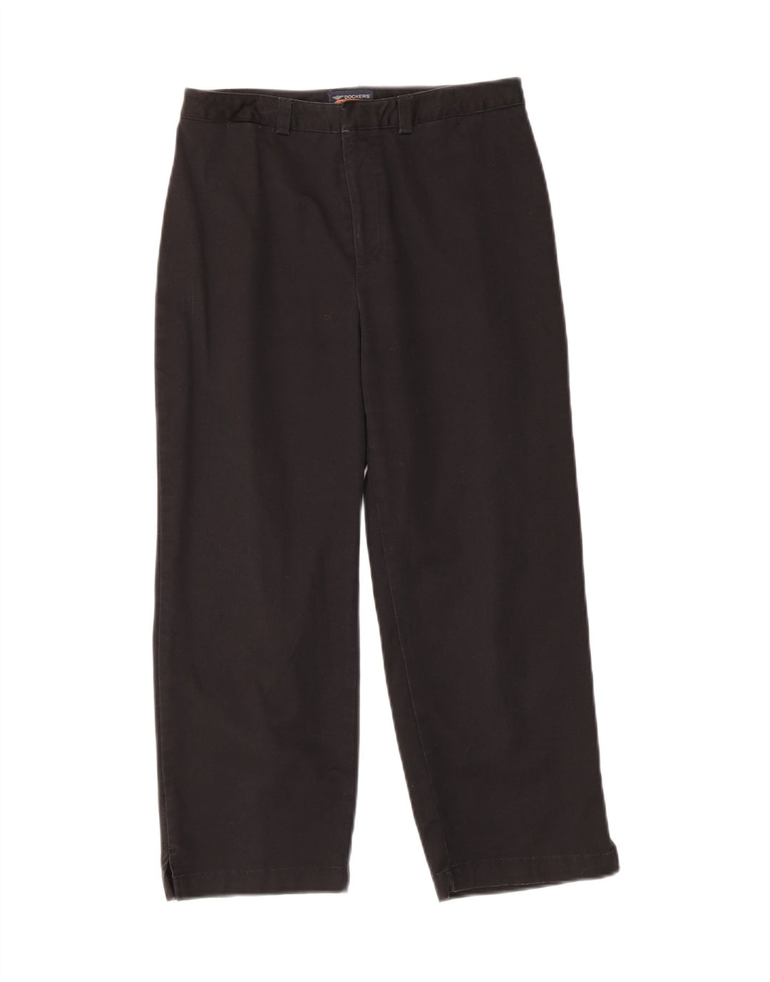 DOCKERS Womens Straight Capri Trousers US 8 Medium W28 L22 Black Cotton Vintage Dockers and Second-Hand Dockers from Messina Hembry 