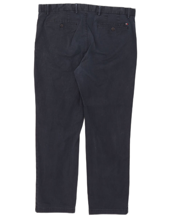 Tommy Hilfiger Herren gerade Chinohose W38 L26 Marineblau Baumwolle