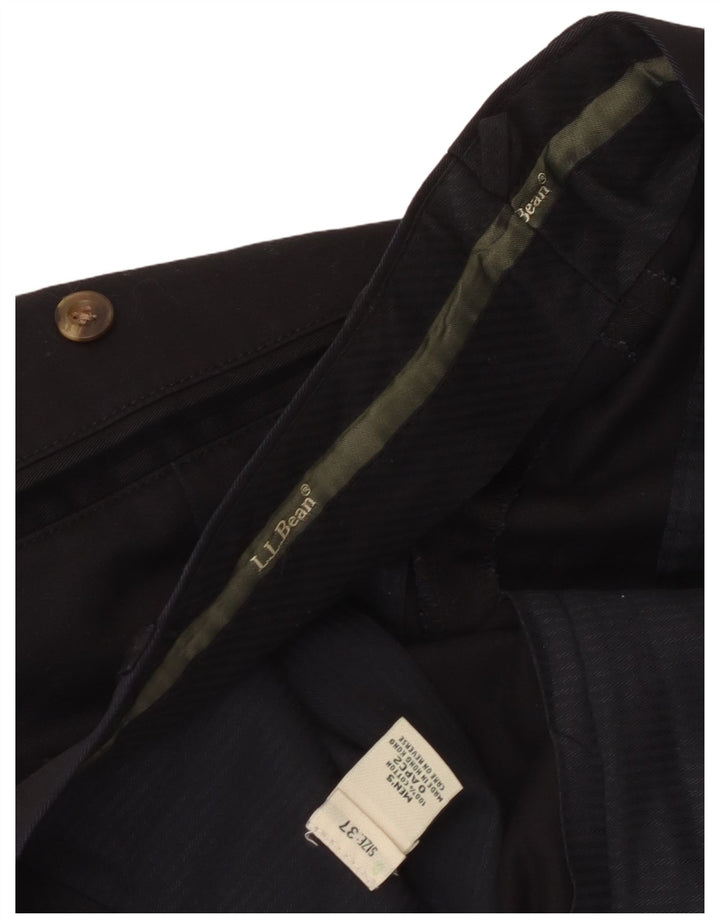 L.L.Bean Herren-Freizeithose mit Pegged, W37, L32, schwarze Baumwolle