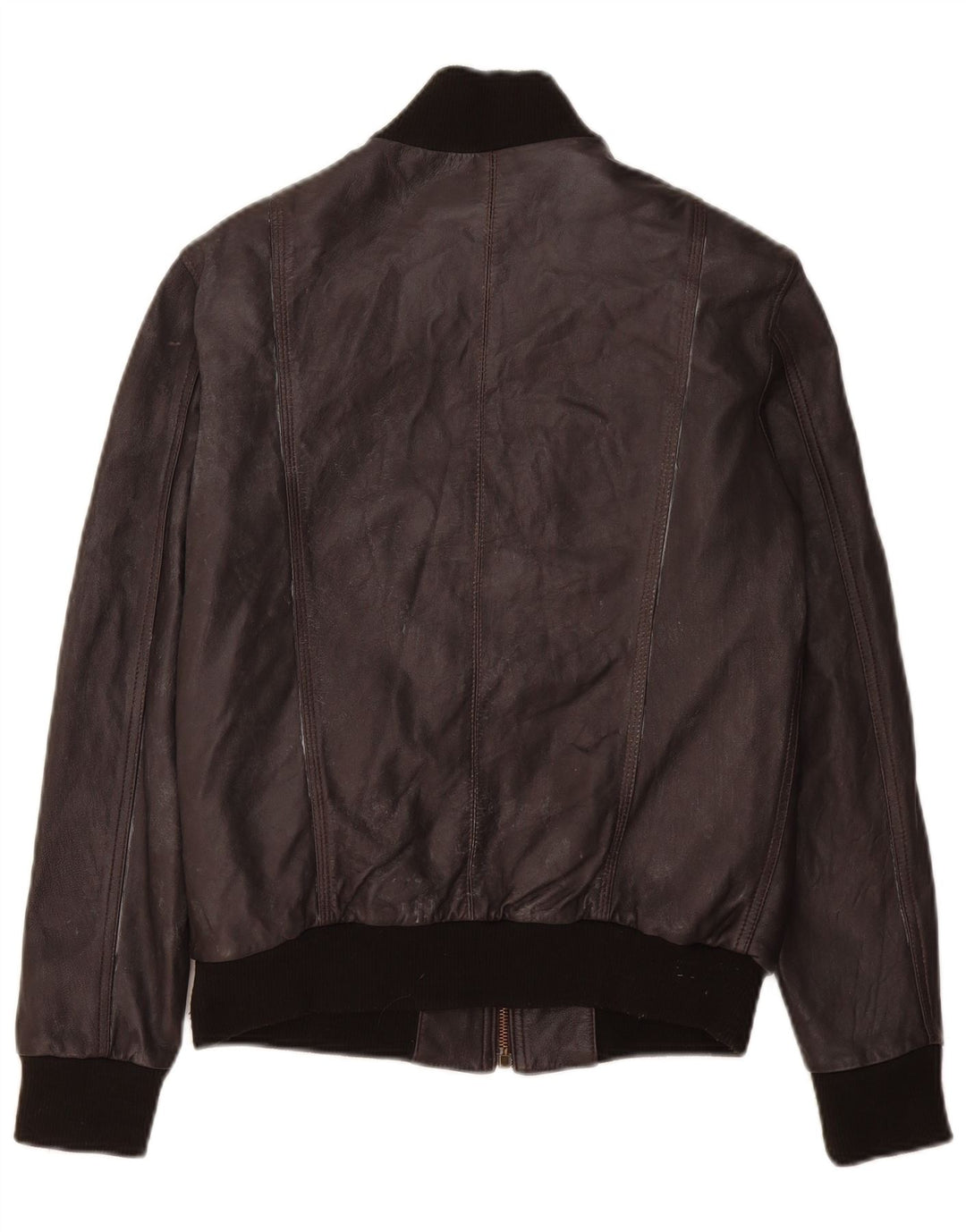 Vintage Herren Bomber Lederjacke UK 36 Kleines braunes Leder