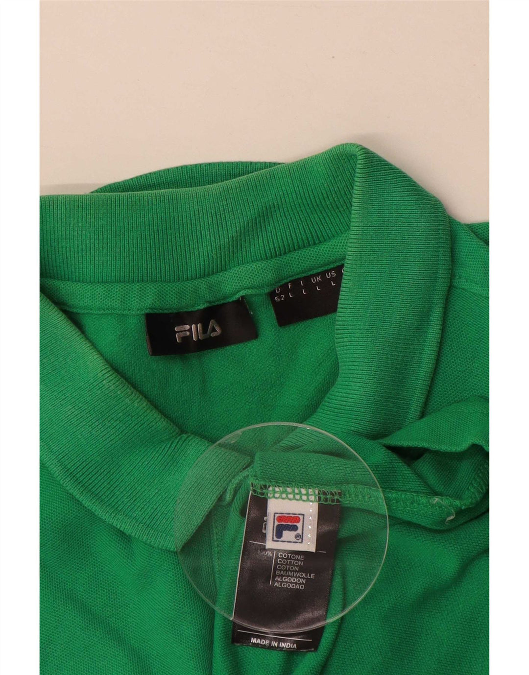 Fila Herren Poloshirt Große grüne Baumwolle