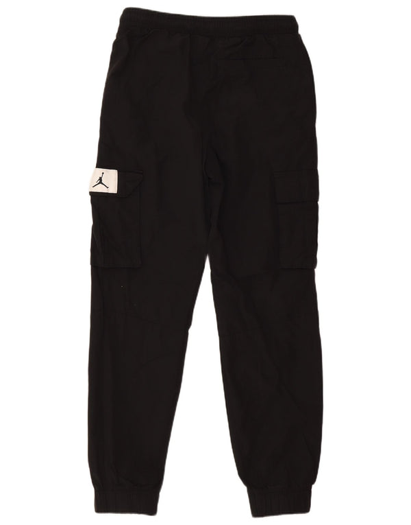 Jordan Jungen Cargo-Trainingshose, Jogginghose, 10–11 Jahre, schwarze Baumwolle