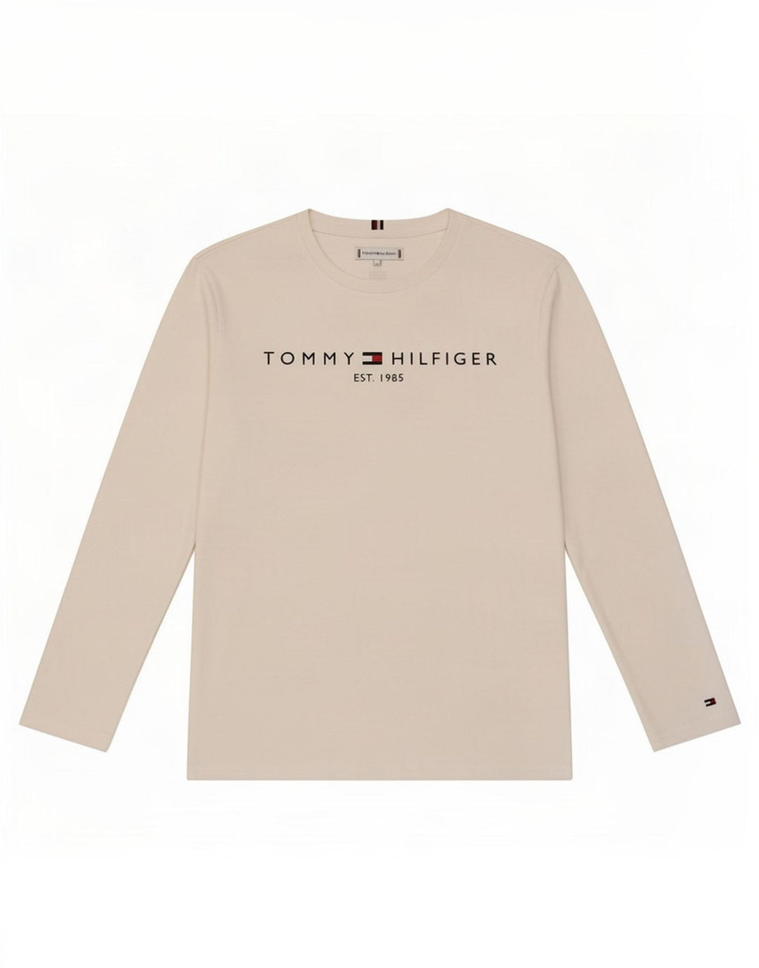 Tommy Hilfiger Jungen Grafik-Top, langärmelig, 13–14 Jahre, Weiß