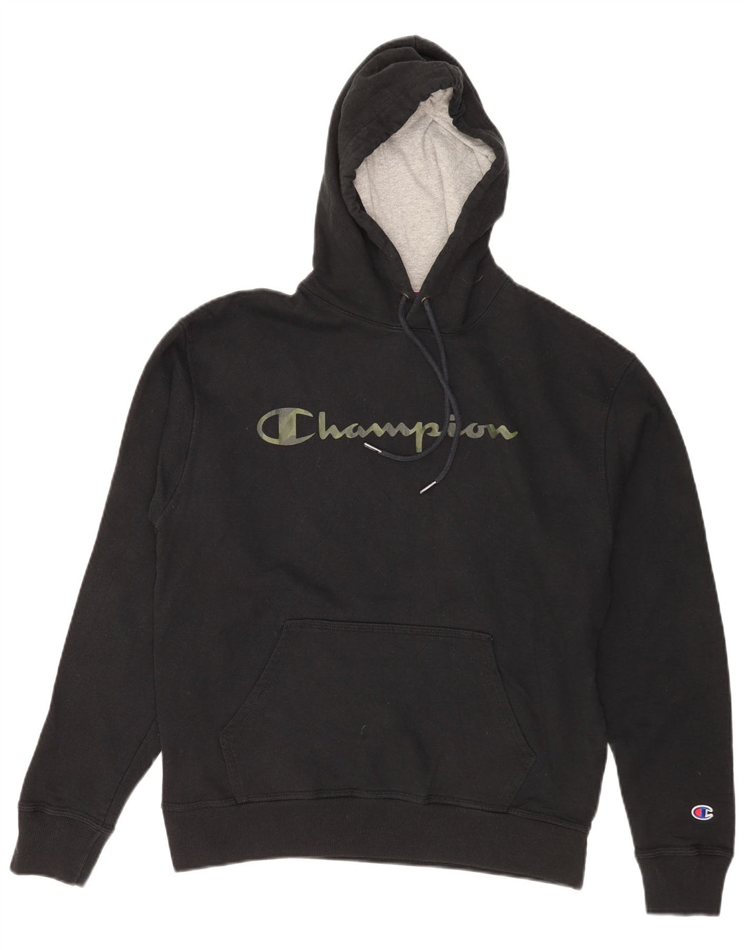 Champion Herren-Kapuzenpullover mit Grafik, mittelschwarz, Baumwolle