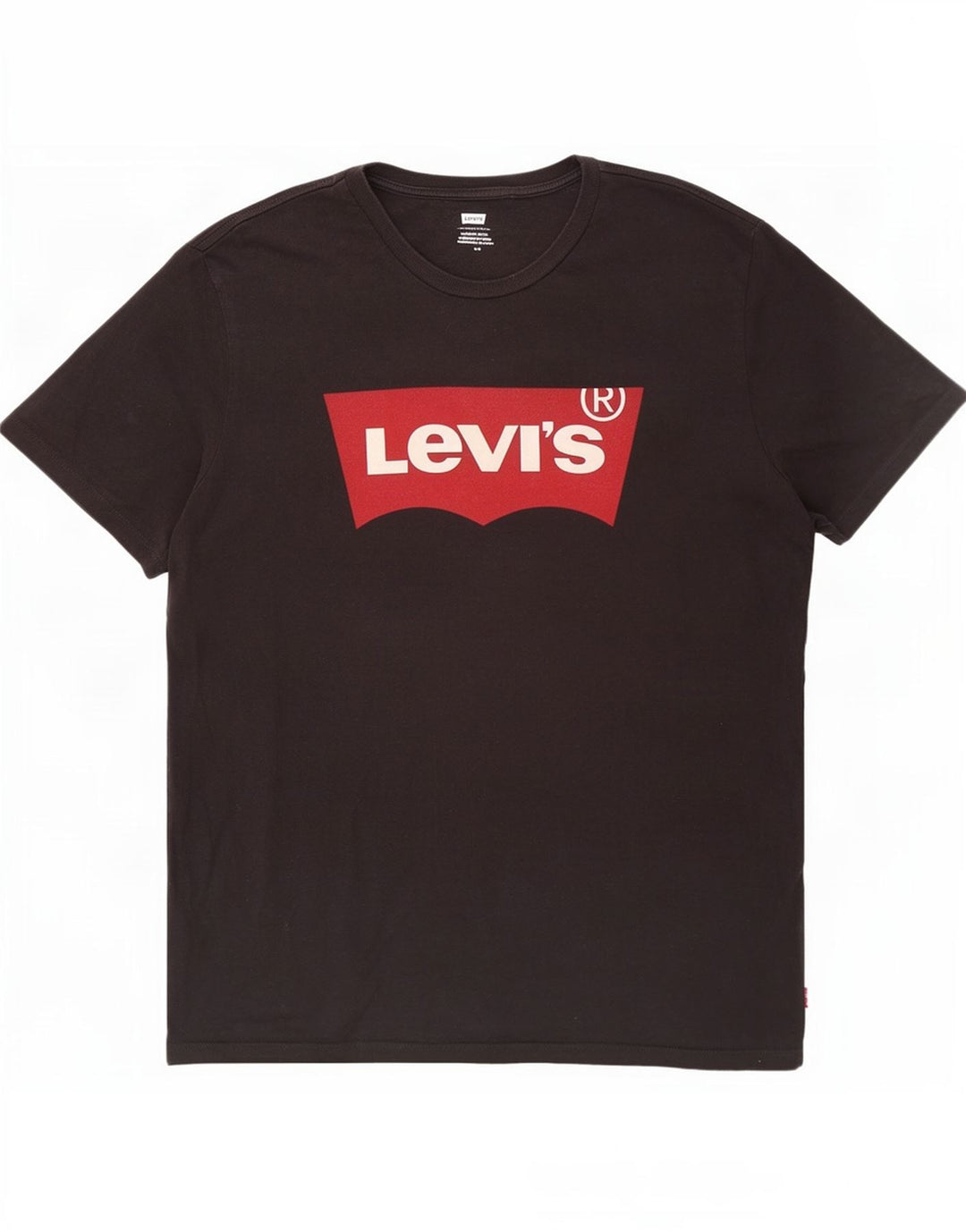 Levi's Herren-T-Shirt mit Grafik, Größe L, aus schwarzer Baumwolle