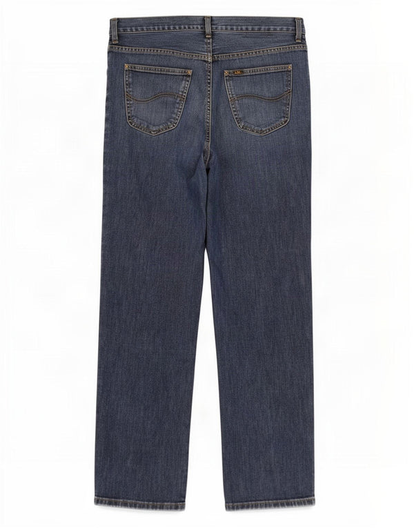 Lee Herren Brooklyn Straight Jeans W36 L30 Blaue Baumwolle