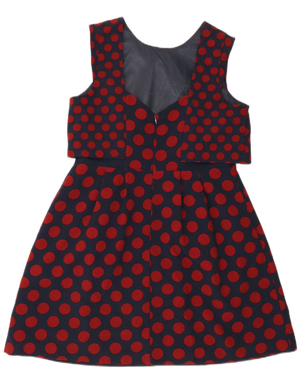 Ärmelloses Etuikleid für Damen von Oasis, Größe 46, Marineblau, gepunktet