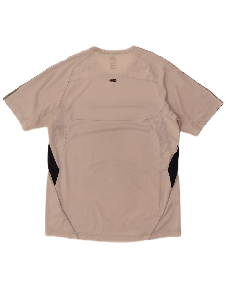 Adidas Herren Climacool T-Shirt Top Mittelweißes Colourblock-Polyester