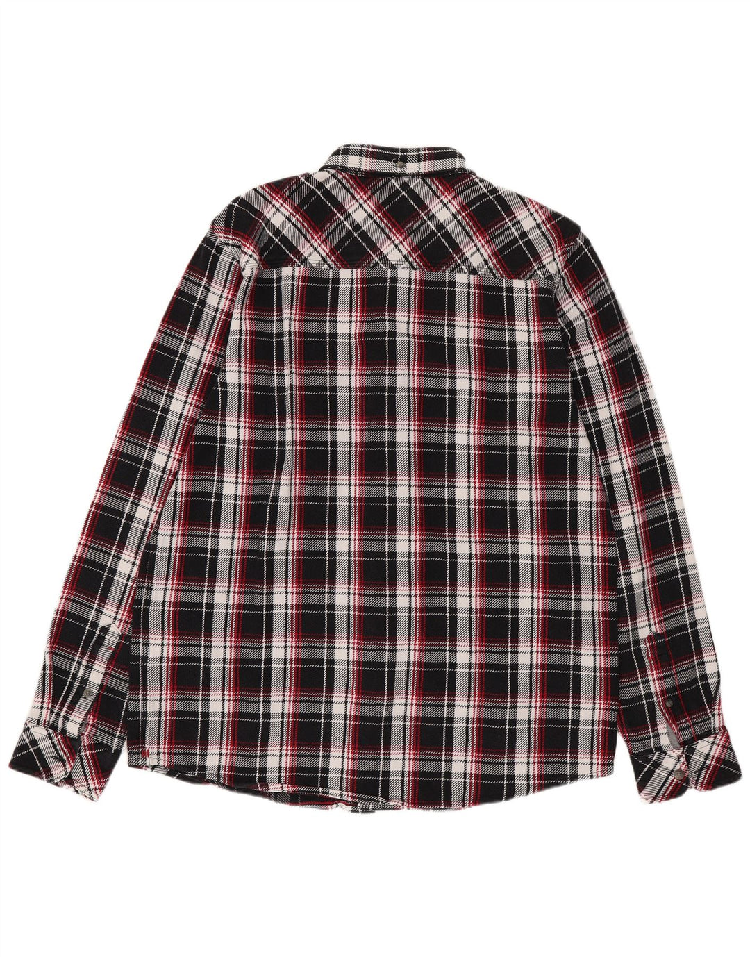 Carhartt Herren Worker Wear Flanellhemd mit normaler Passform, groß, schwarz kariert