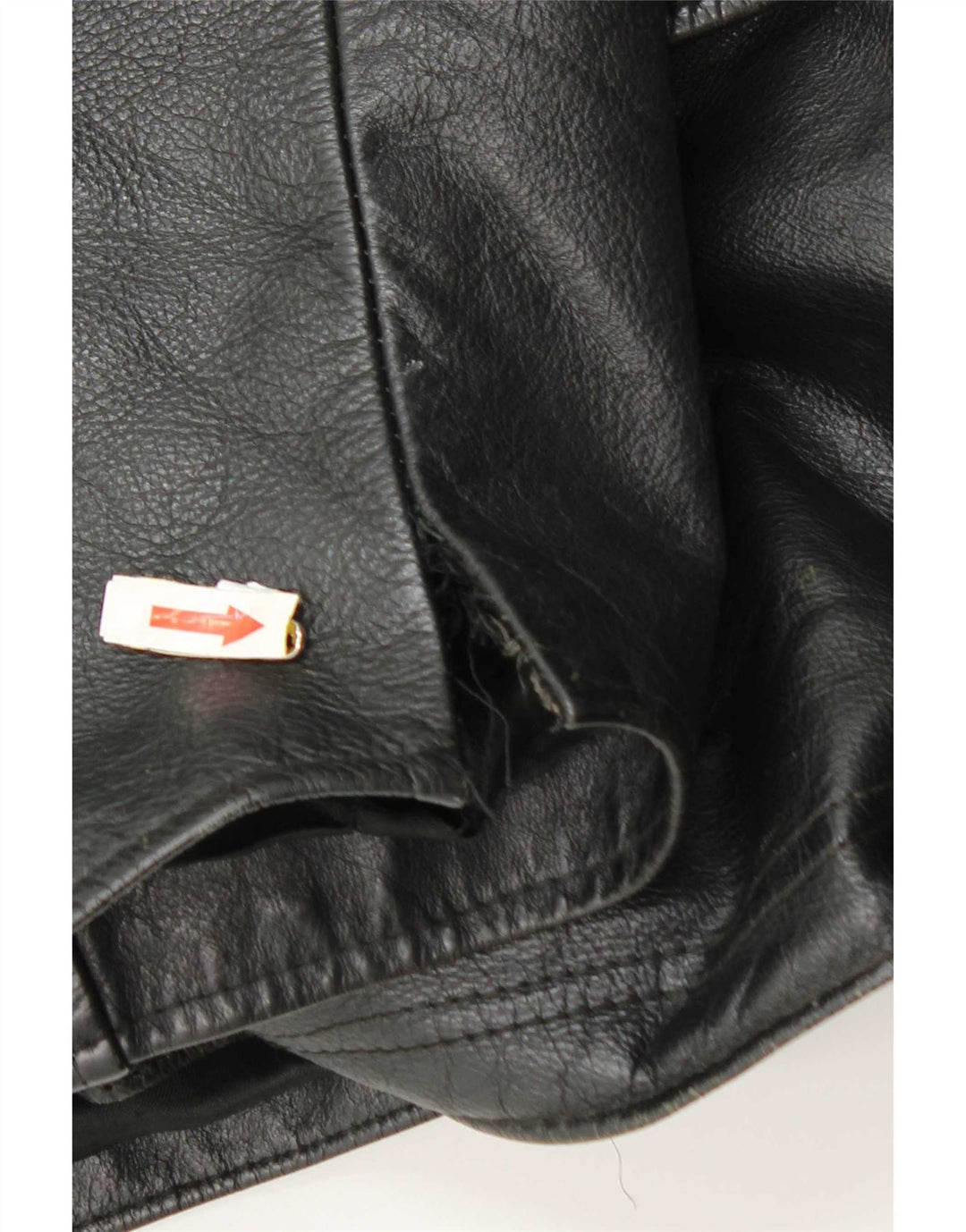 Vintage Herren Lederjacke UK 42 XL Schwarz