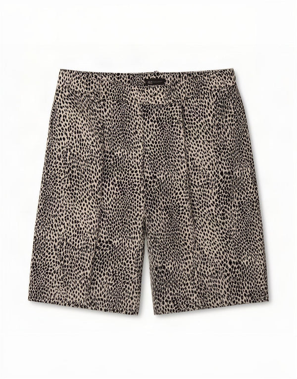 Marks & Spencer Damen-Freizeitshorts UK 18 XL W36 Schwarzer Animal-Print