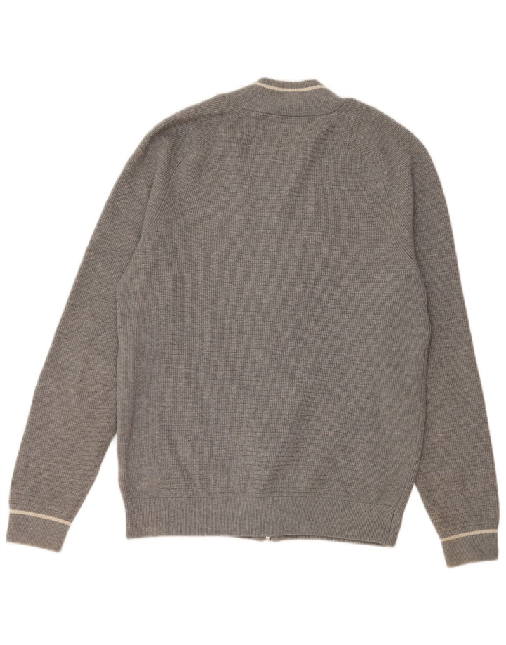 Marks & Spencer Herren-Cardigan, Größe S, grau, Polyester