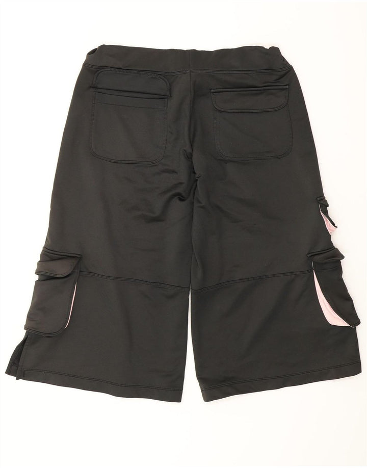 NIKE Damen Bermuda Sport Shorts US 4/6 Small Schwarz Polyester