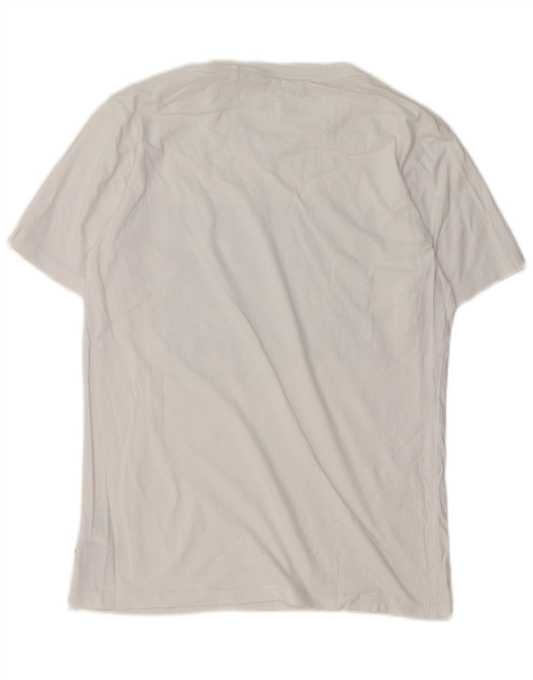 Guess Slim-Fit-Grafik-T-Shirt-Oberteil für Herren aus mittelweißer Baumwolle
