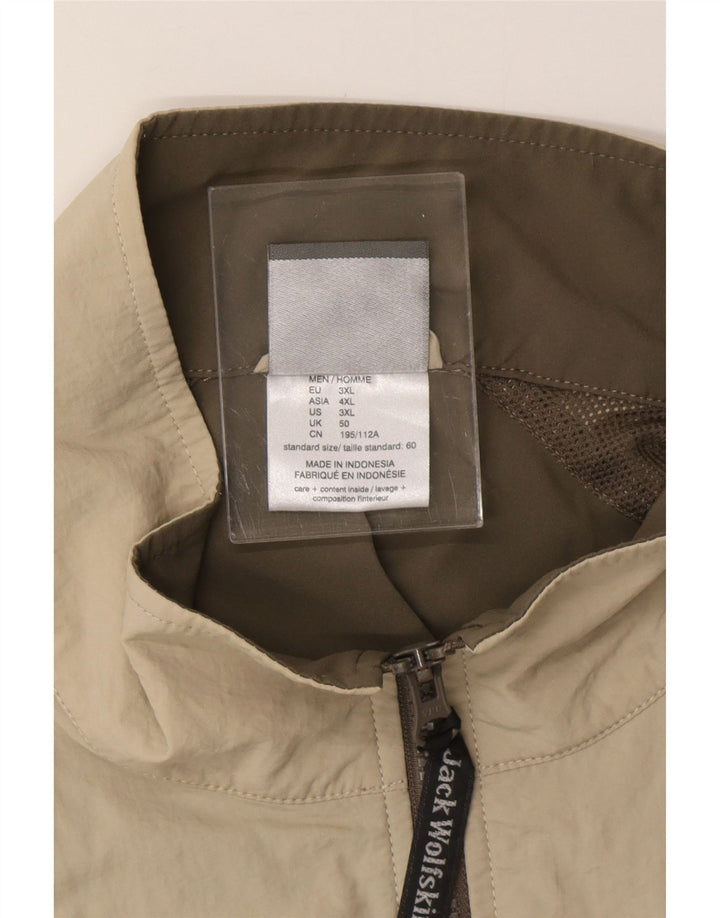 JACK WOLFSKIN Herren Utility Gilet UK 50 3XL Khaki Colourblock Polyester