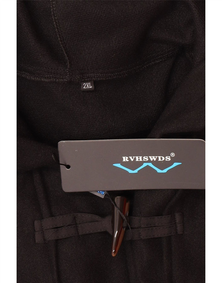 Damen Dufflecoat mit Kapuze UK 20 2XL Schwarz