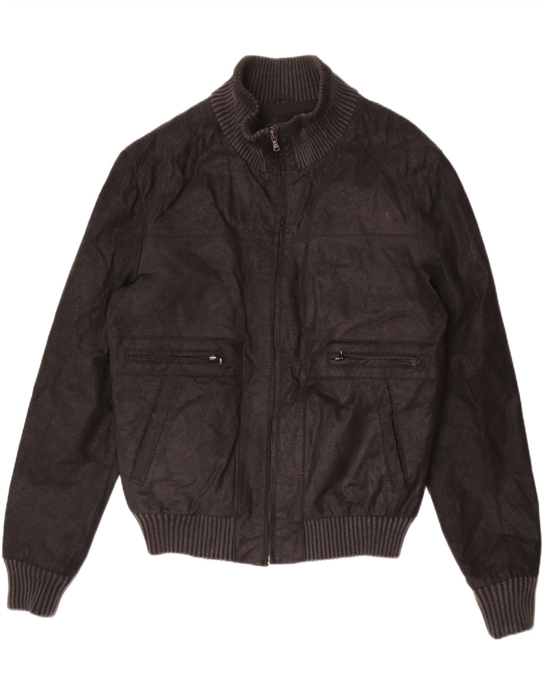 Zarro Herren Lederjacke IT 54 2XL Schwarz
