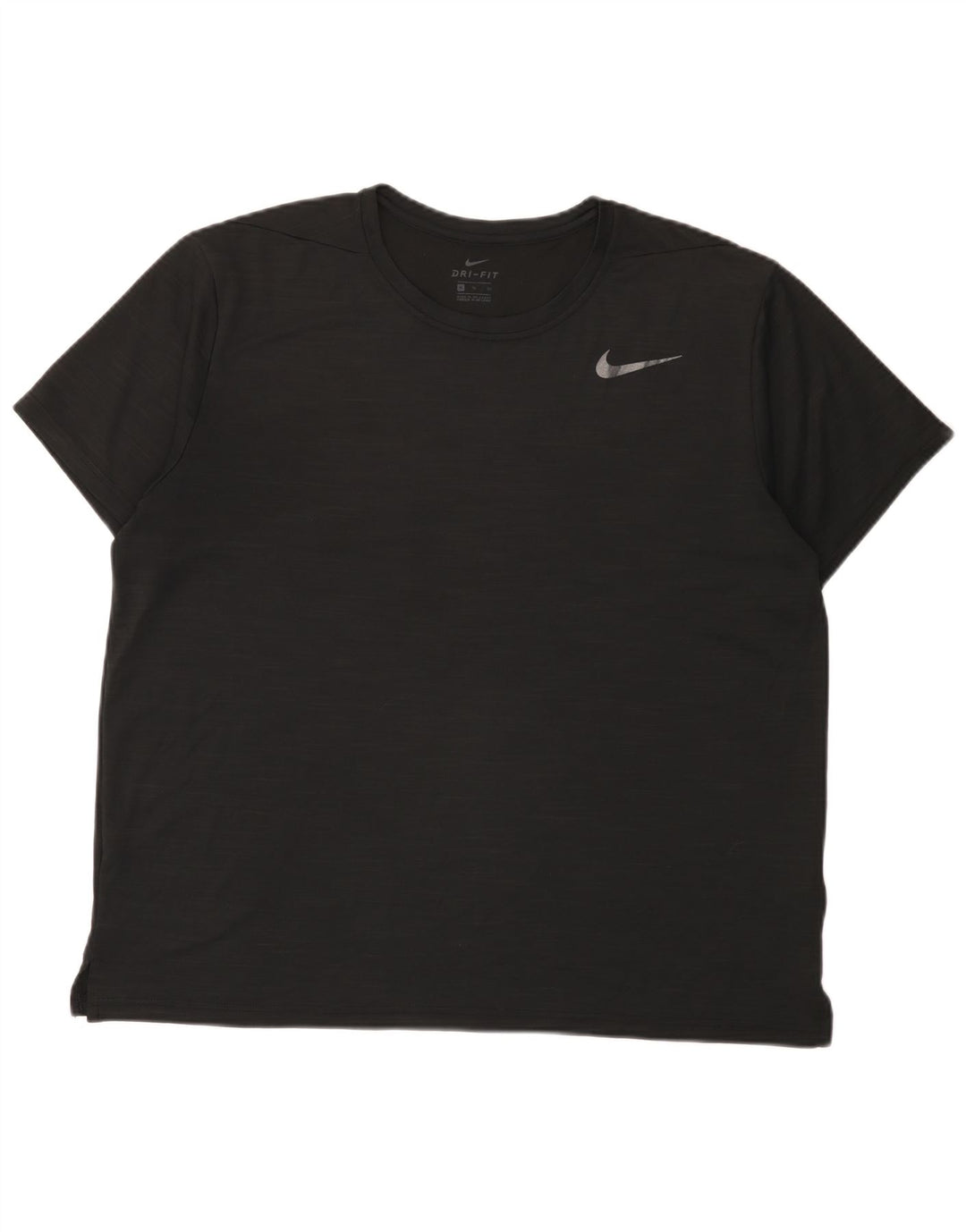 Nike Herren Dri Fit T-Shirt Top XL Schwarz geflecktes Polyester