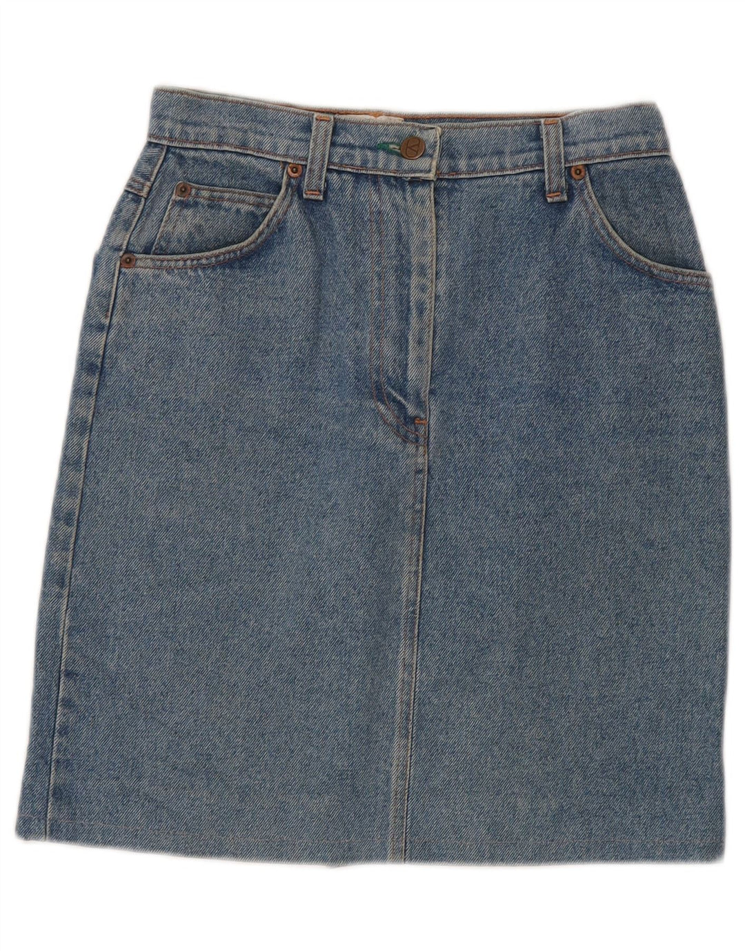 Valentino Damen Jeansrock W26 Small Blaue Baumwolle