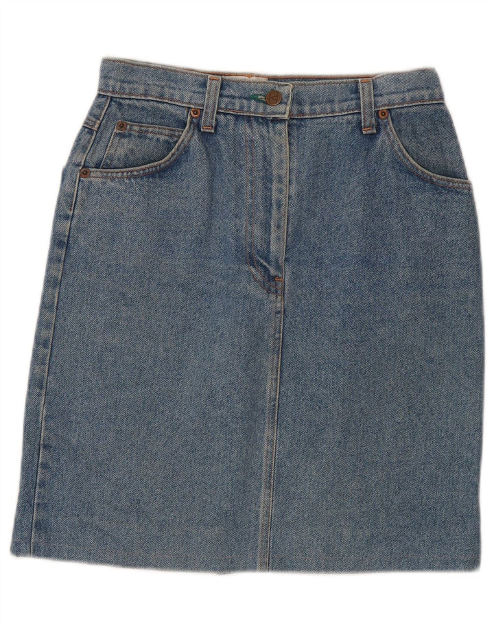 Valentino Damen Jeansrock W26 Small Blaue Baumwolle