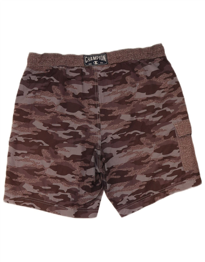Champion Herren Badeshorts Mittelbraun Camouflage