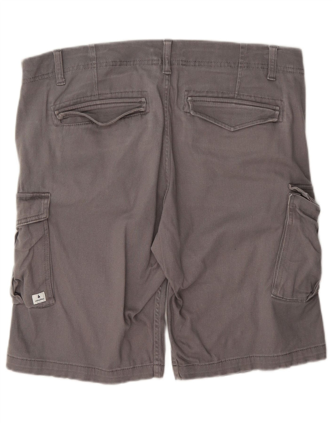 Jack & Jones Herren-Cargoshorts, Größe L, Größe W36, Grau, Baumwolle