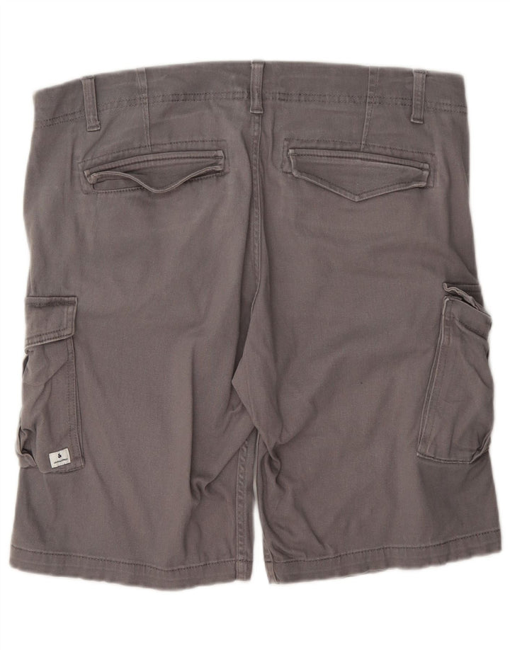 Jack & Jones Herren-Cargoshorts, Größe L, Größe W36, Grau, Baumwolle