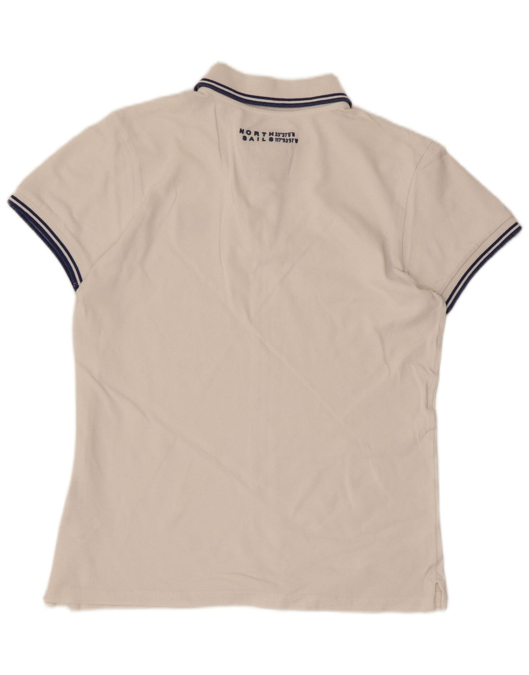 NORTH SAILS Herren-Poloshirt, Größe S, weiße Baumwolle
