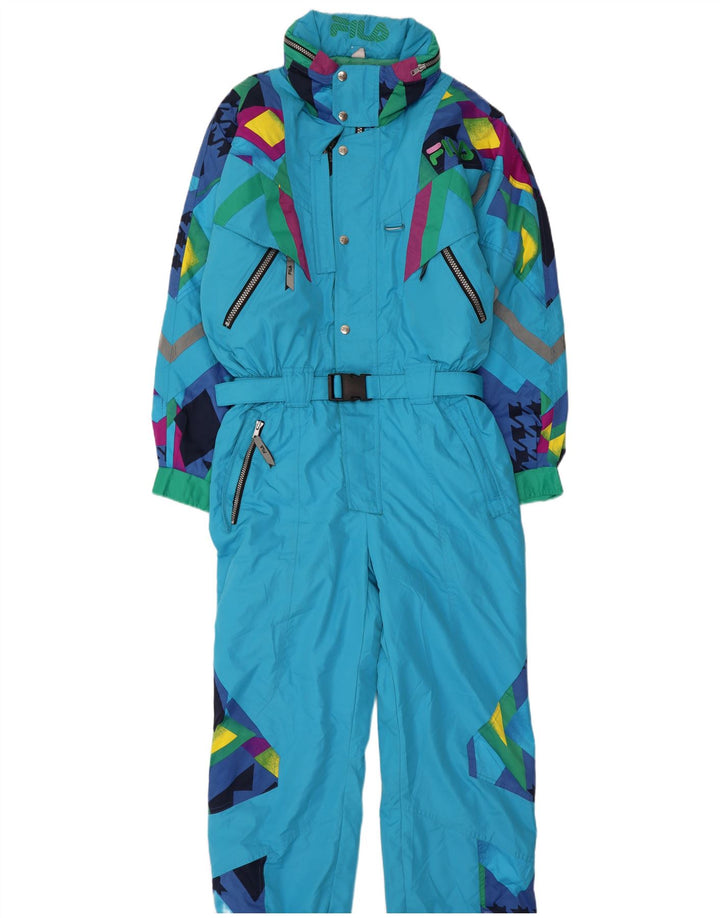 Fila Herren-Skioverall, klein, blau, Farbblock-Polyester