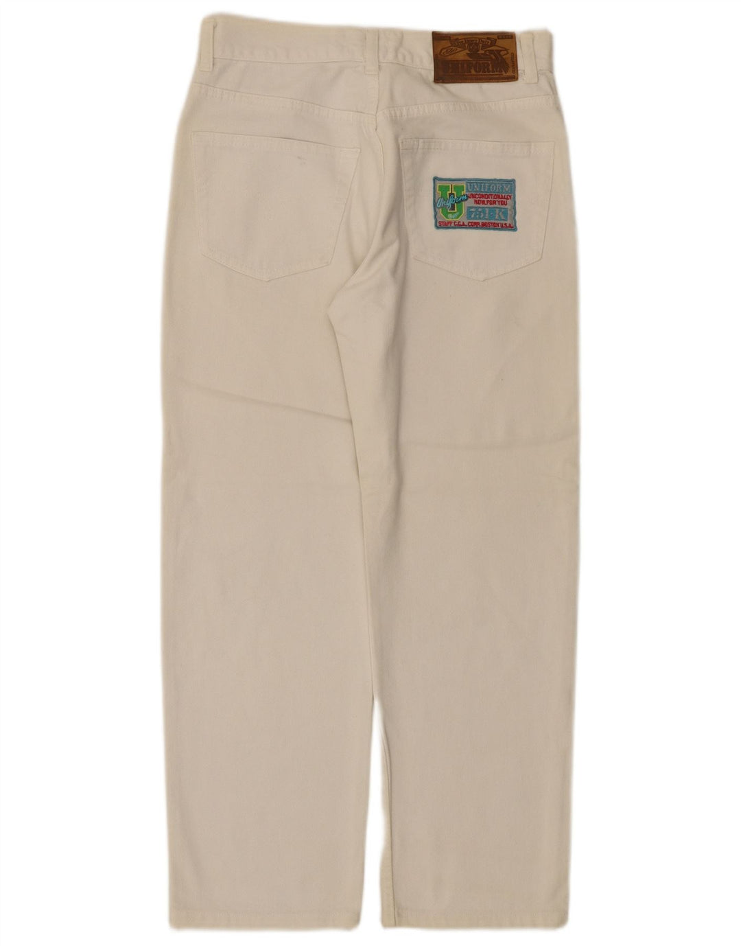Uniform Damen Straight Jeans W28 L26 Weiß