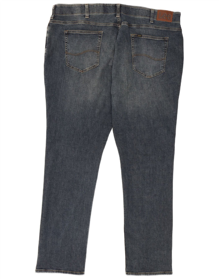 Lee Herren Extreme Motion Straight Jeans W46 L34 Blaue Baumwolle