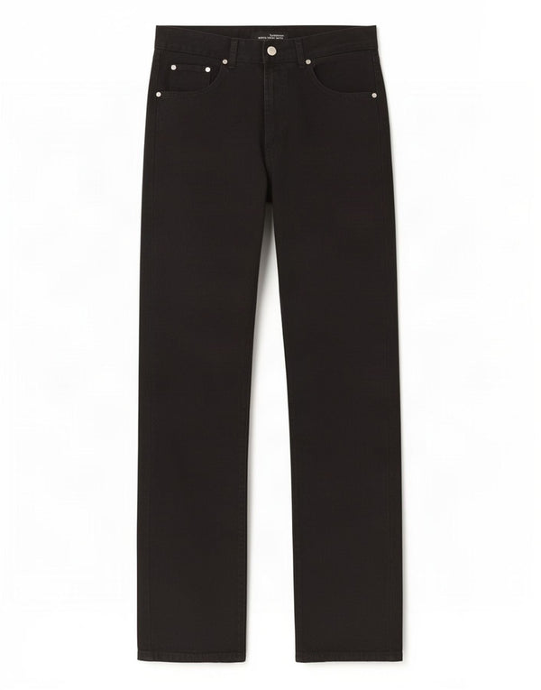 Zara Herren Straight Jeans EU 38 Small W30 L33 Schwarze Baumwolle