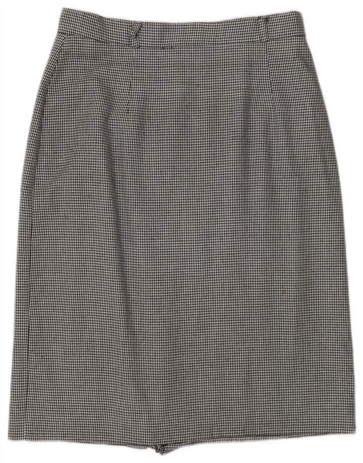 ST. BERNARD Womens Midi Straight Rock UK 16 Large W30 Schwarzer Hahnentritt