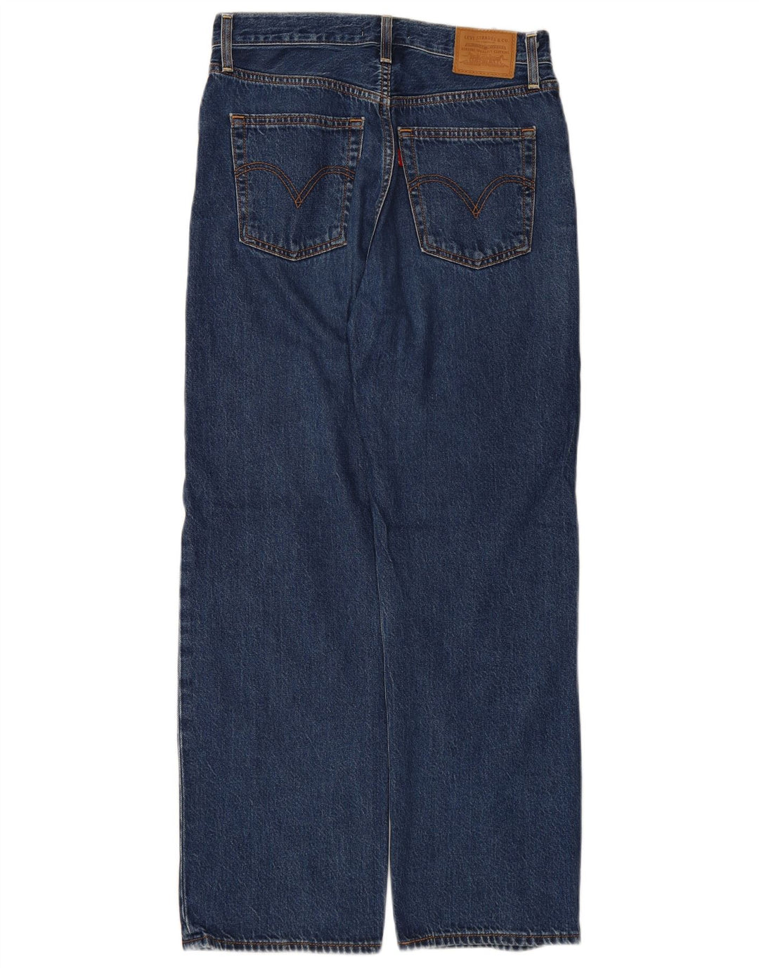 LEVI'S Herren Ribcage Straight Jeans W28 L29 Blaue Baumwolle