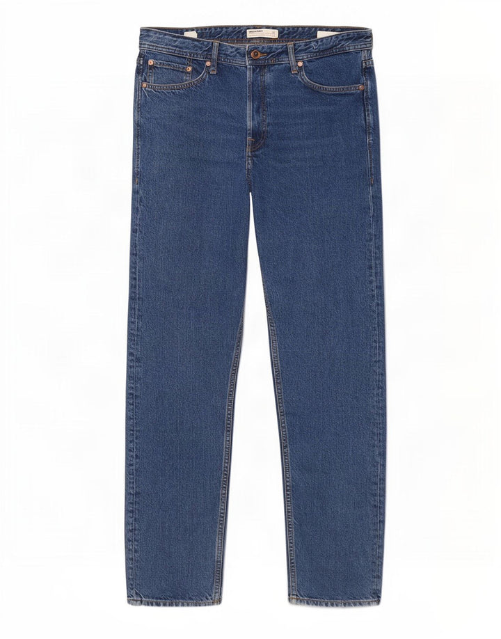 Jack & Jones Herren Straight Jeans W32 L32 Blaue Baumwolle
